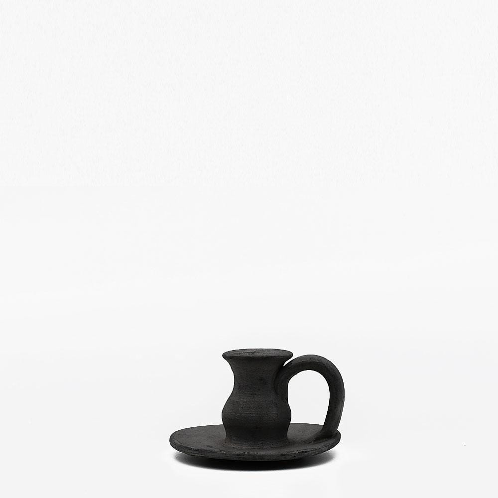 luisa-paix-o-bisalh-es-porte-bougie-terre-cuite-noire image 1