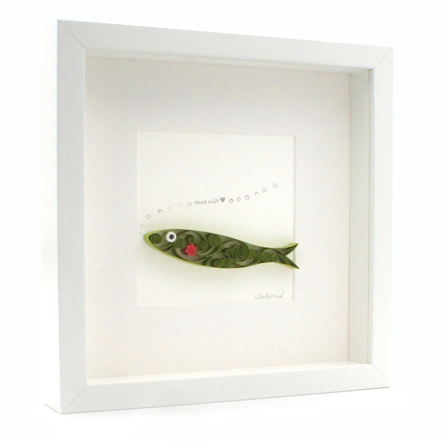 luisa-paix-o-sardinha-tableau-paperolles-sardine-25-cm-fait-main image 2