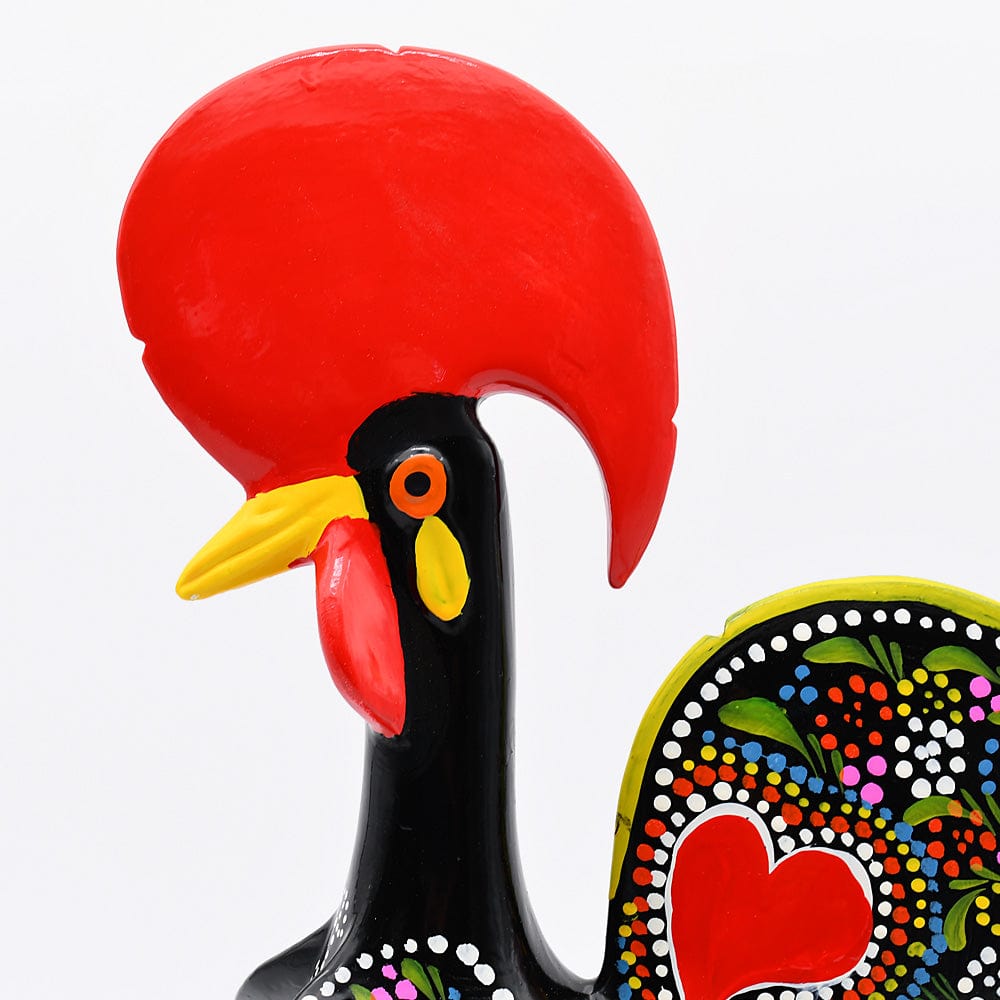 luisa-paix-o-coq-de-barcelos-figurine-c-ramique-noire-40-cm image 4