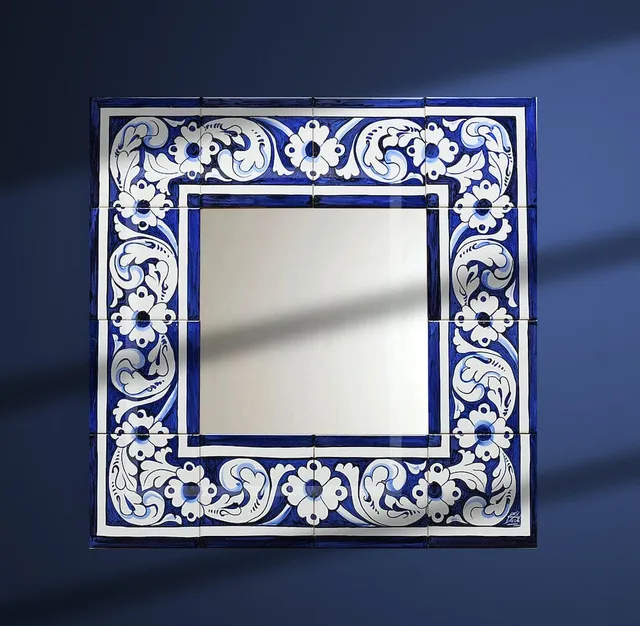 luisa-paix-o-cadre-azulejos-60x60-pour-miroir-30-cm image 1