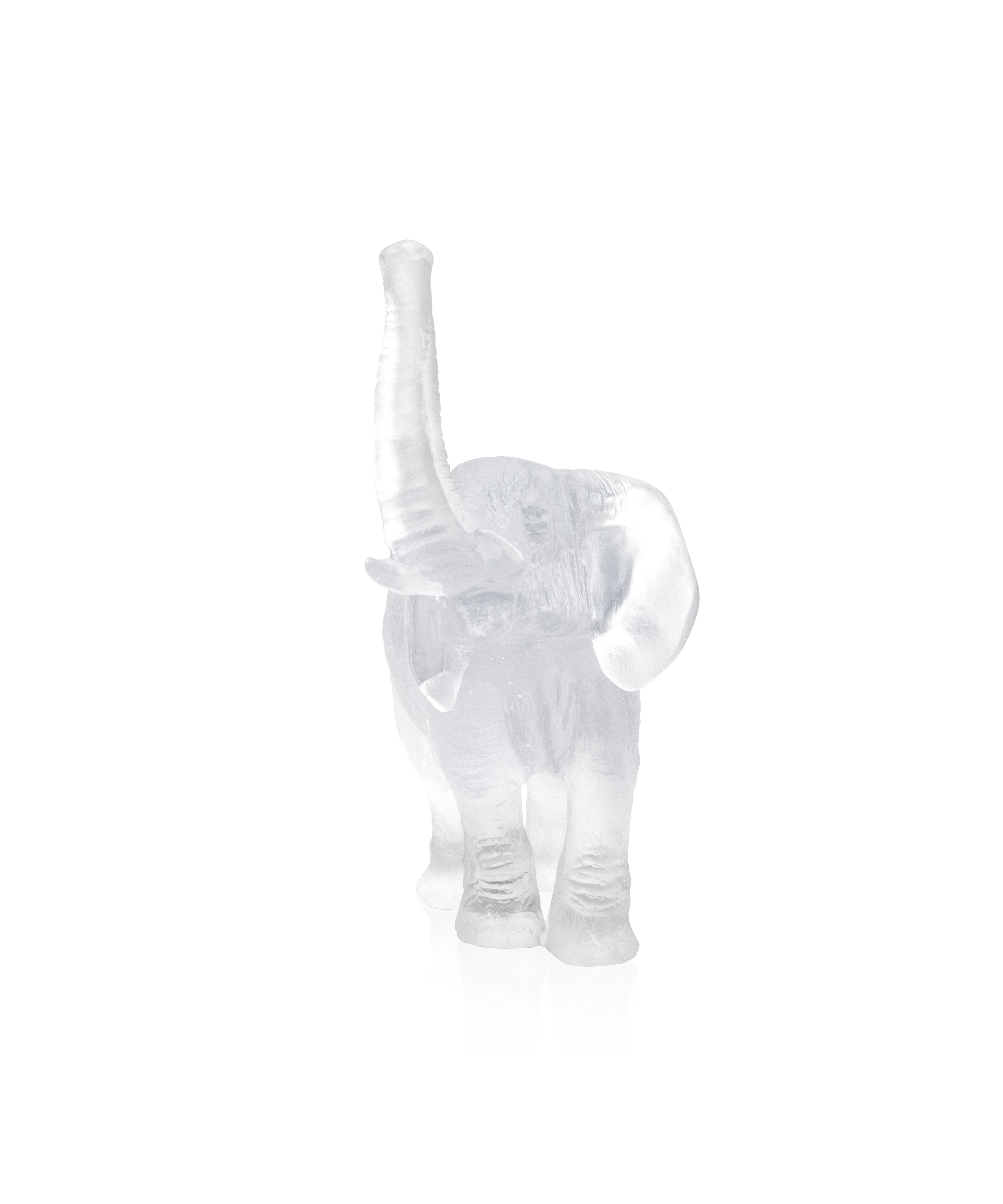 daum-l-phant-moyen-mod-le-blanc-jean-fran-ois-leroy-p-te-de-verre image 2
