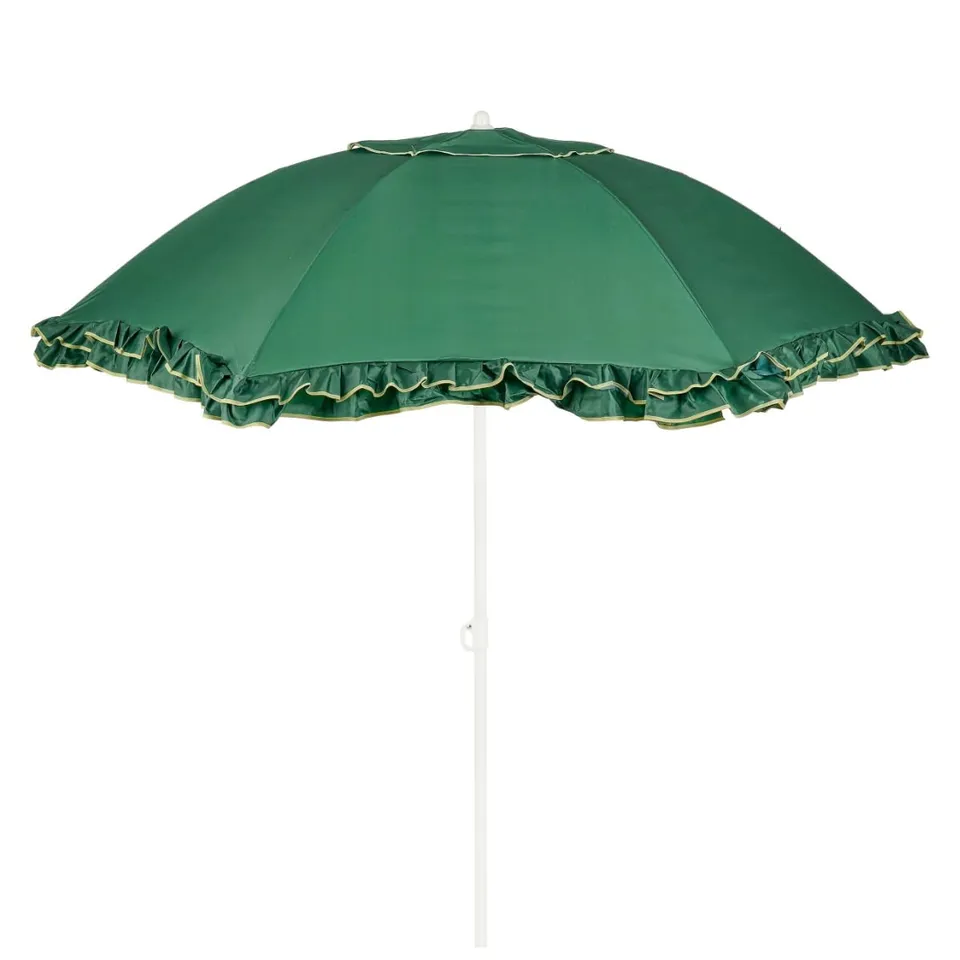 mica-decorations-parasol-inclinable-volants-vert-238x195-cm image 1