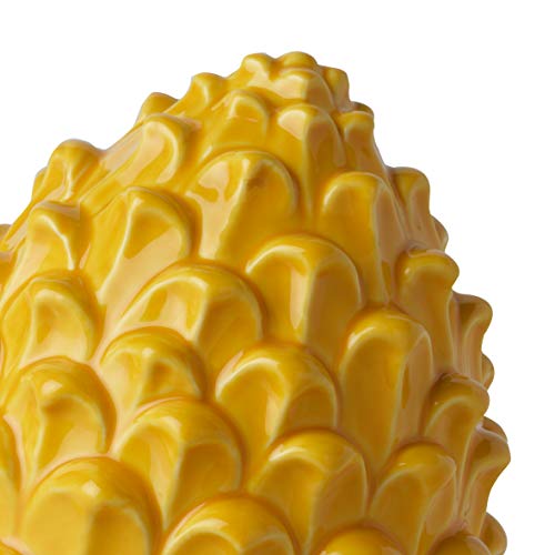 baroni-home-decorazioni-pomme-de-pin-d-coration-porcelaine-18-cm image 4