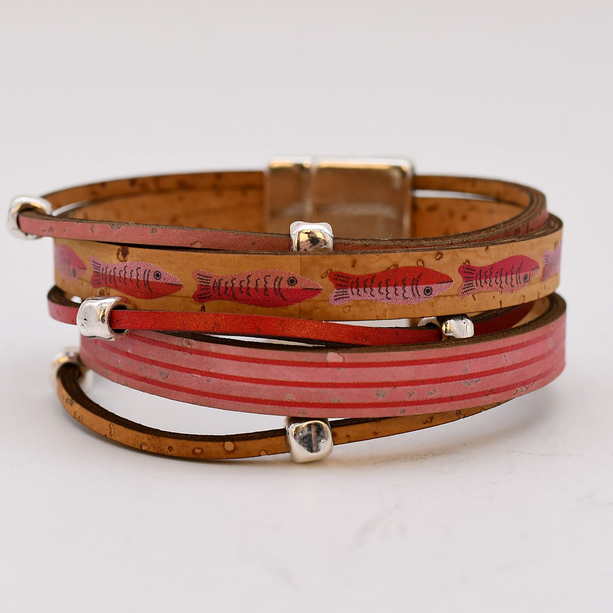 luisa-paix-o-bijoux-bracelet-li-ge-5-lani-res-argent-21cm image 3