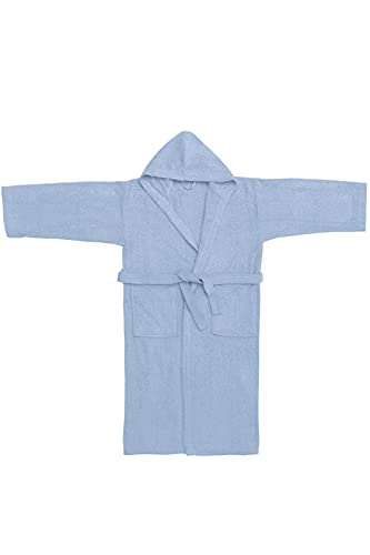 baroni-home-peignoir-enfant-capuche-coton-bleu-ciel-6-ans image 7