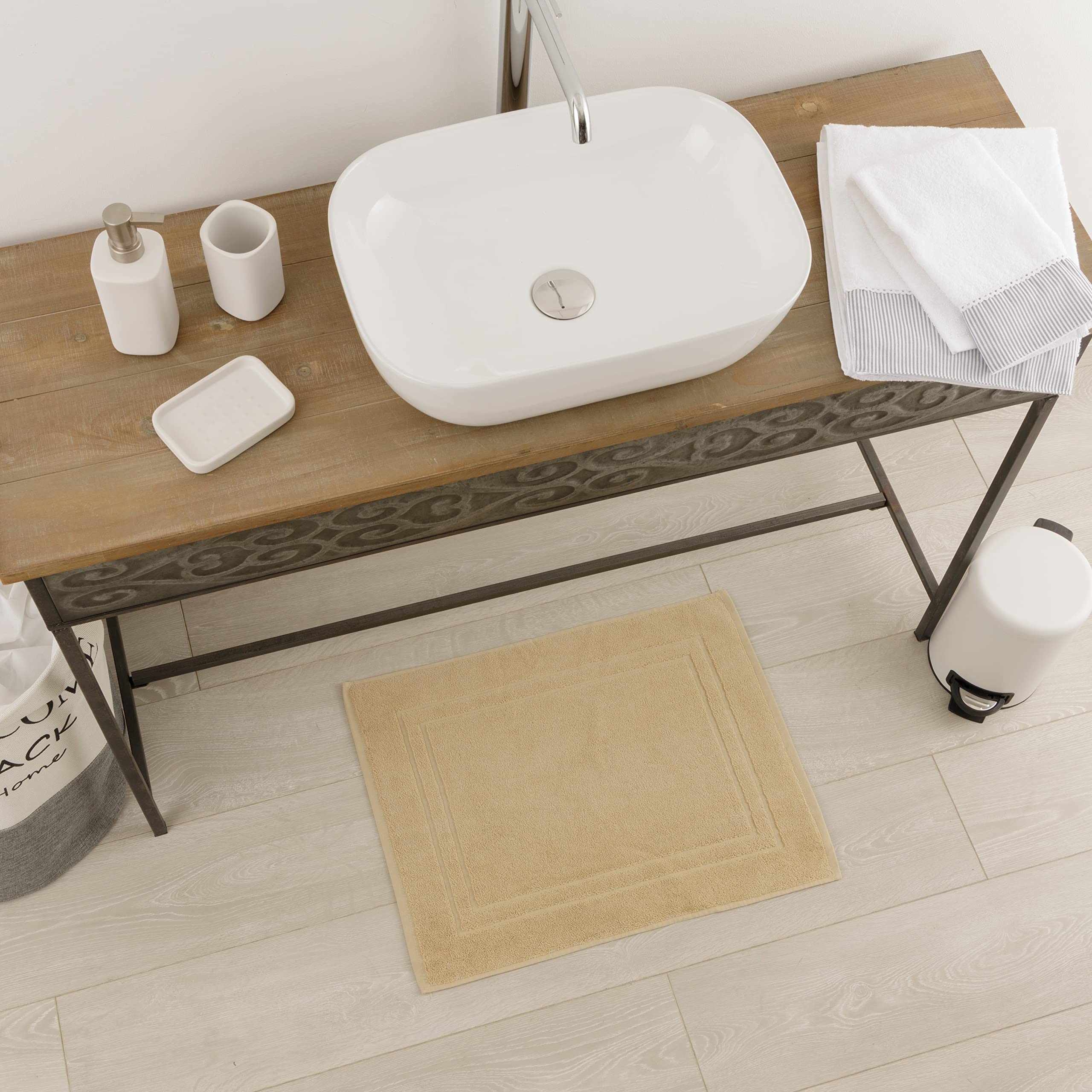 baroni-home-tessile-bagno-tapis-bain-coton-cru-45x60 image 3