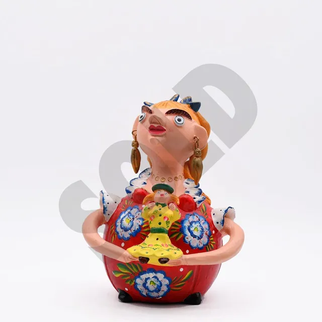 prazeres-c-ta-boneca-barriguda-poup-e-c-ramique-30-cm image 1