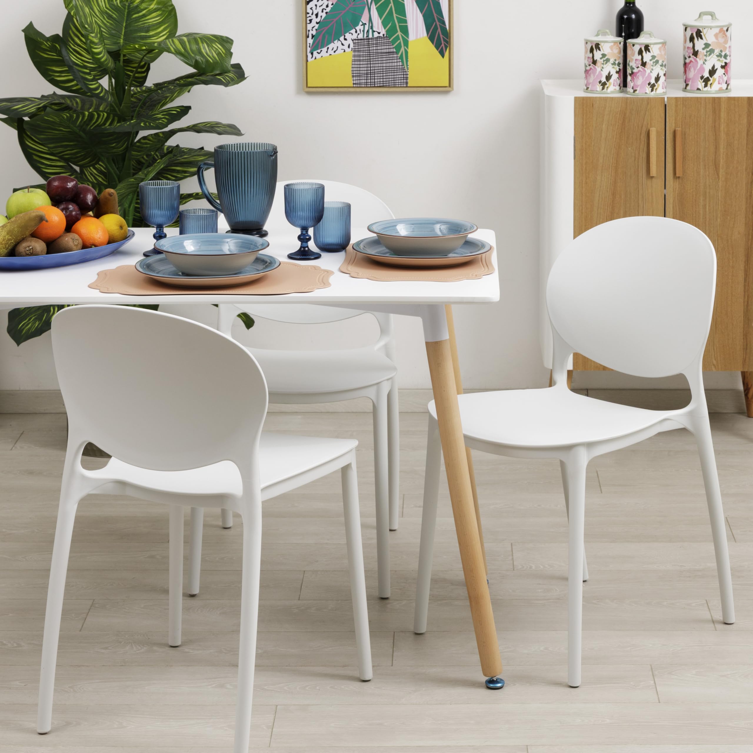 baroni-home-sedie-set-4-chaises-plastique-blanc-empilables-46x50x80 image 2