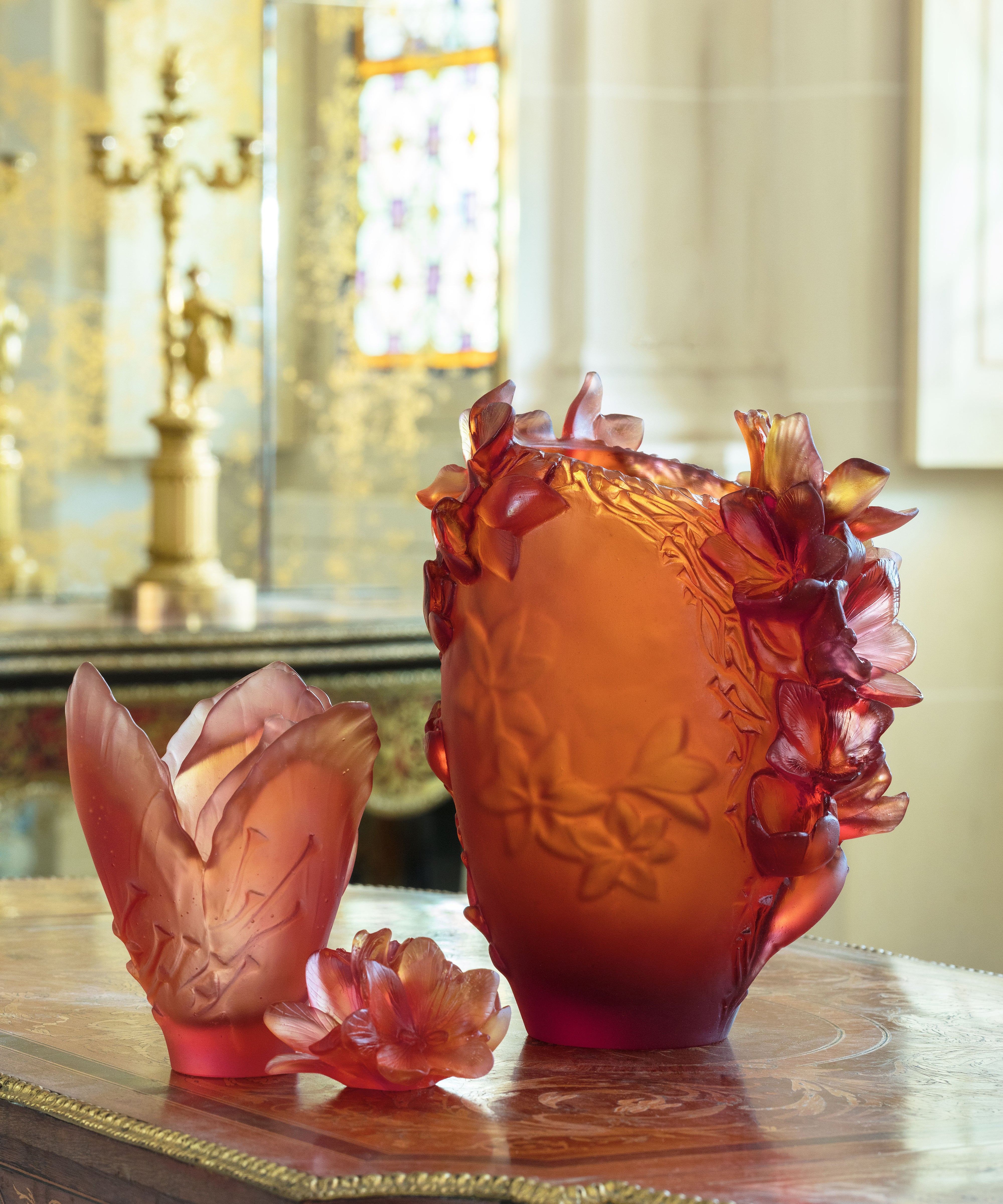 daum-safran-vase-petit-mod-le-cristal-automne image 2