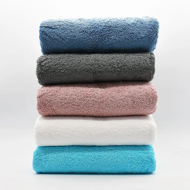 luisa-paix-o-parure-de-bains-3-pi-ces-coton-bleu-550g image 1