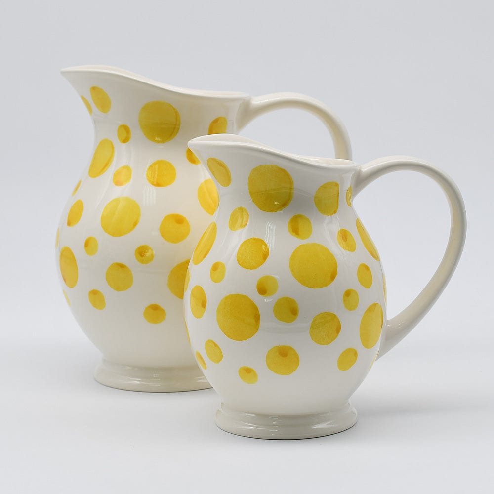 luisa-paix-o-pichet-c-ramique-jaune-pois-18-cm image 2