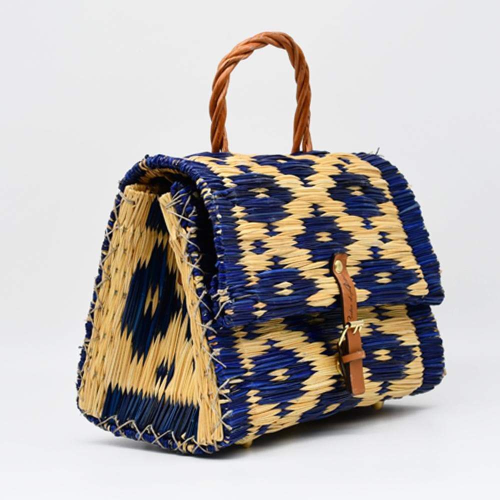 luisa-paix-o-sac-cartable-jonc-bleu-naturel-30-cm image 2