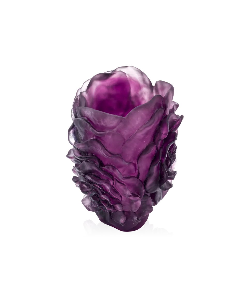 daum-camelia-vase-petit-mod-le-violet-cristal image 1