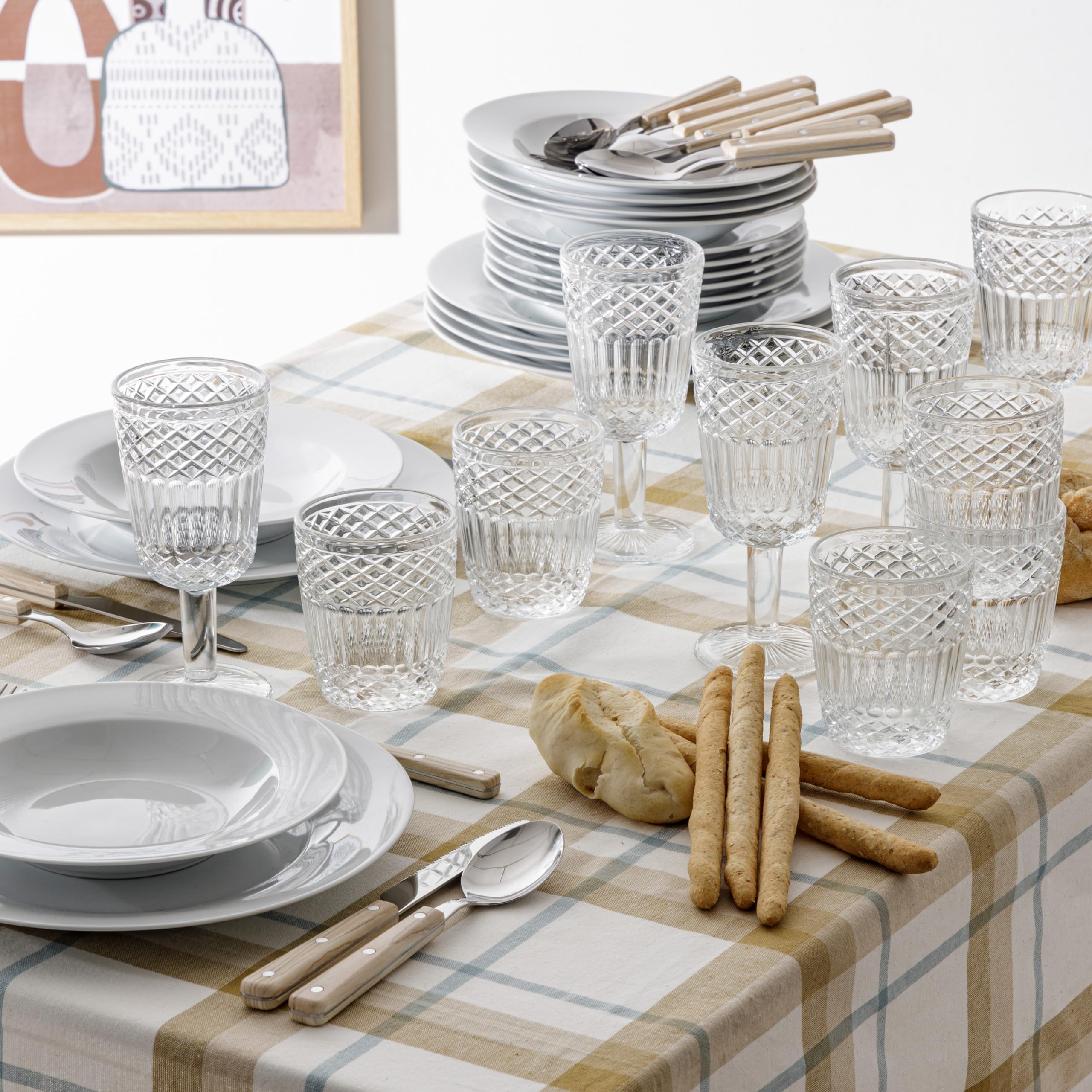 baroni-home-cucina-fl-te-verre-transparent-lot-de-6-25-cl image 2