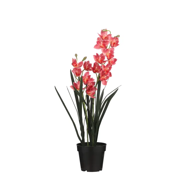 mica-decorations-cymbidium-plante-artificielle-rose-92-cm image 1