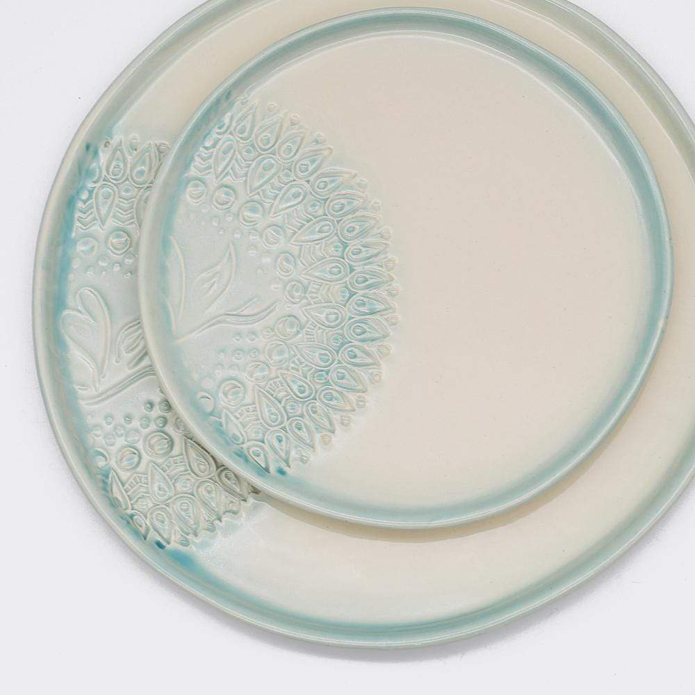 luisa-paix-o-estrela-do-mar-assiette-c-ramique-verte-20-cm image 2