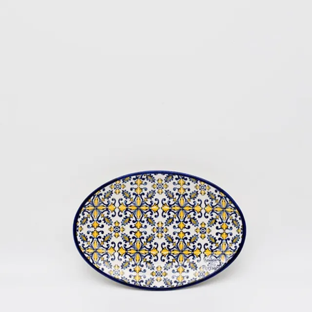 luisa-paix-o-tradicional-plat-c-ramique-jaune-21-cm-azulejos image 1