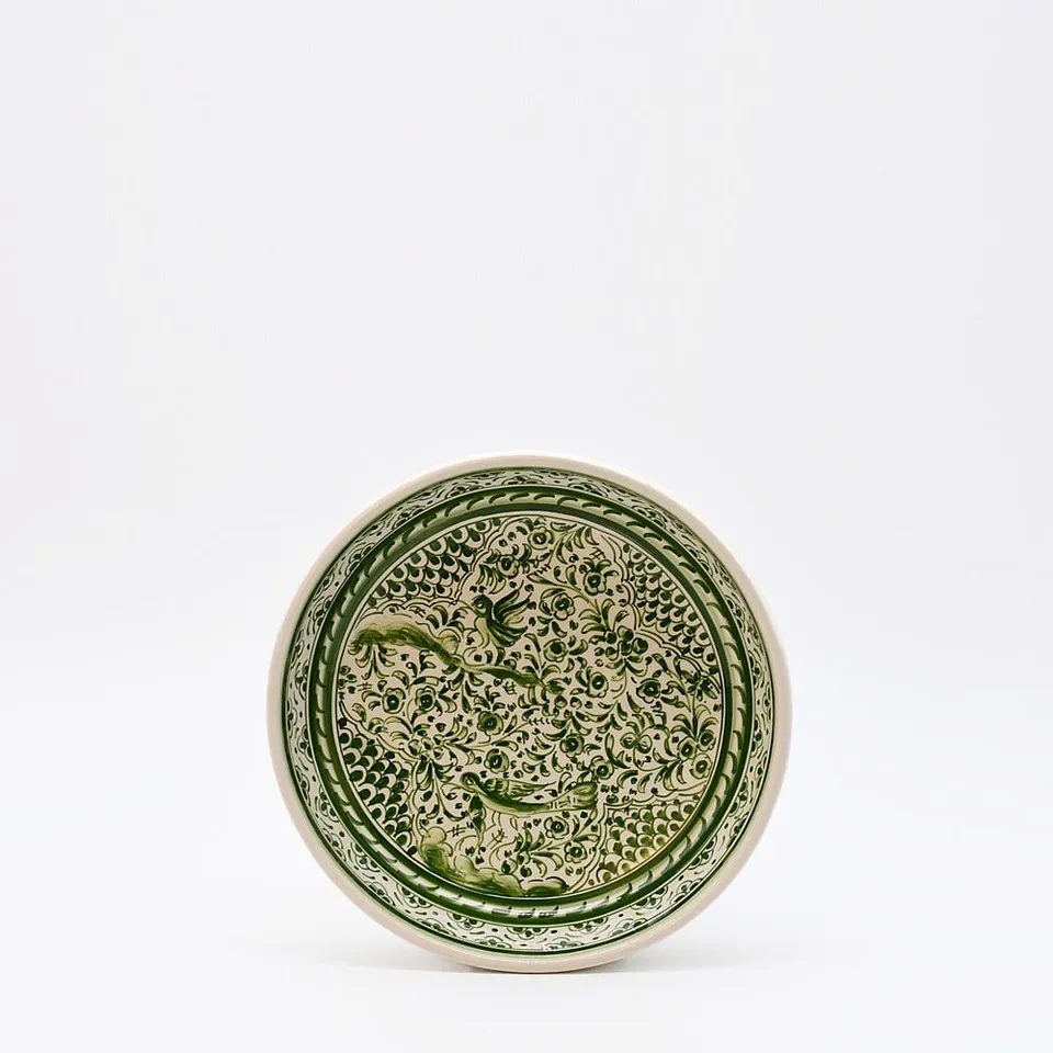 luisa-paix-o-coimbra-assiette-creuse-c-ramique-20-cm-verte image 1
