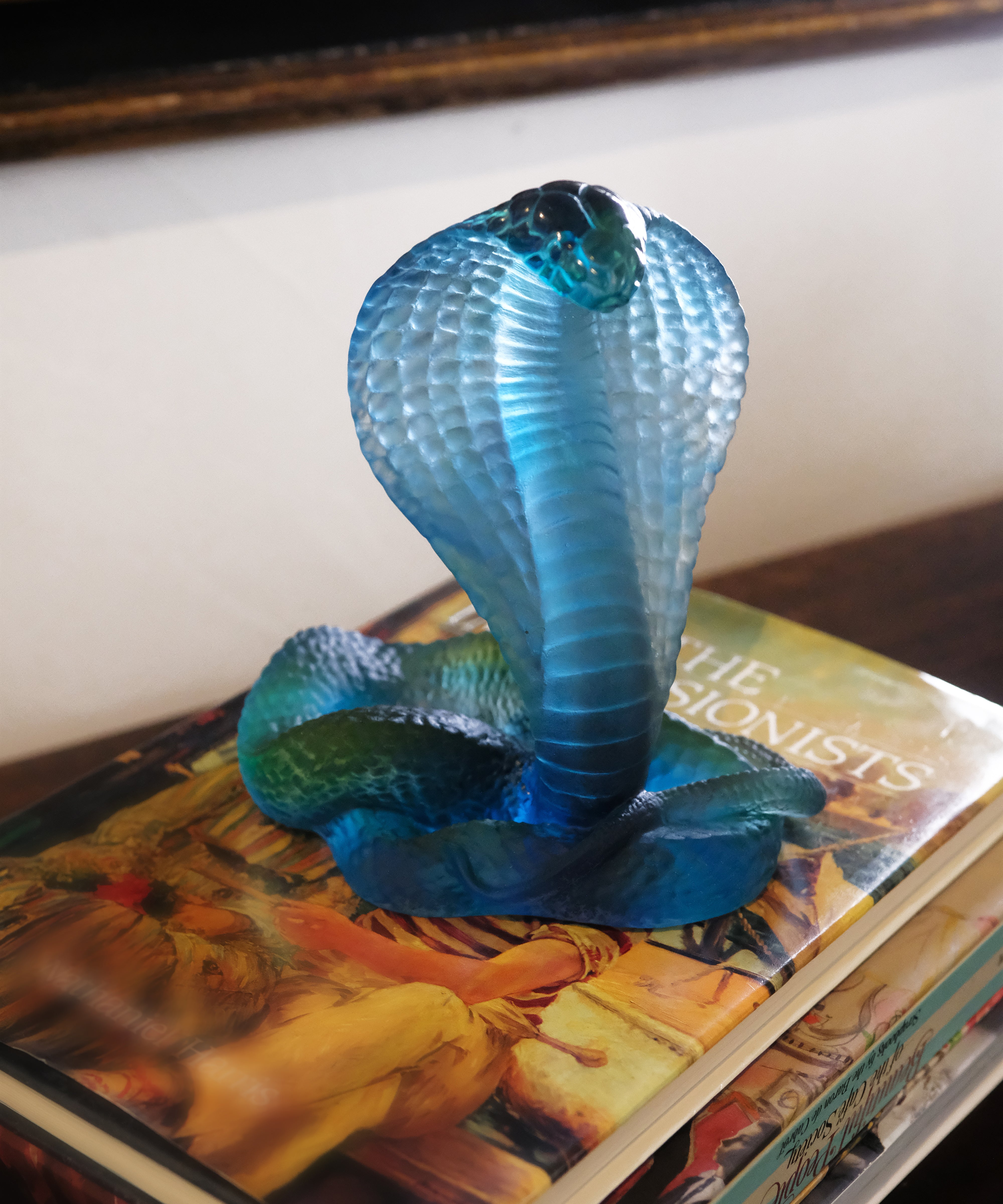 daum-naja-bleu-sculpture-cobra-cristal-500-ex image 3