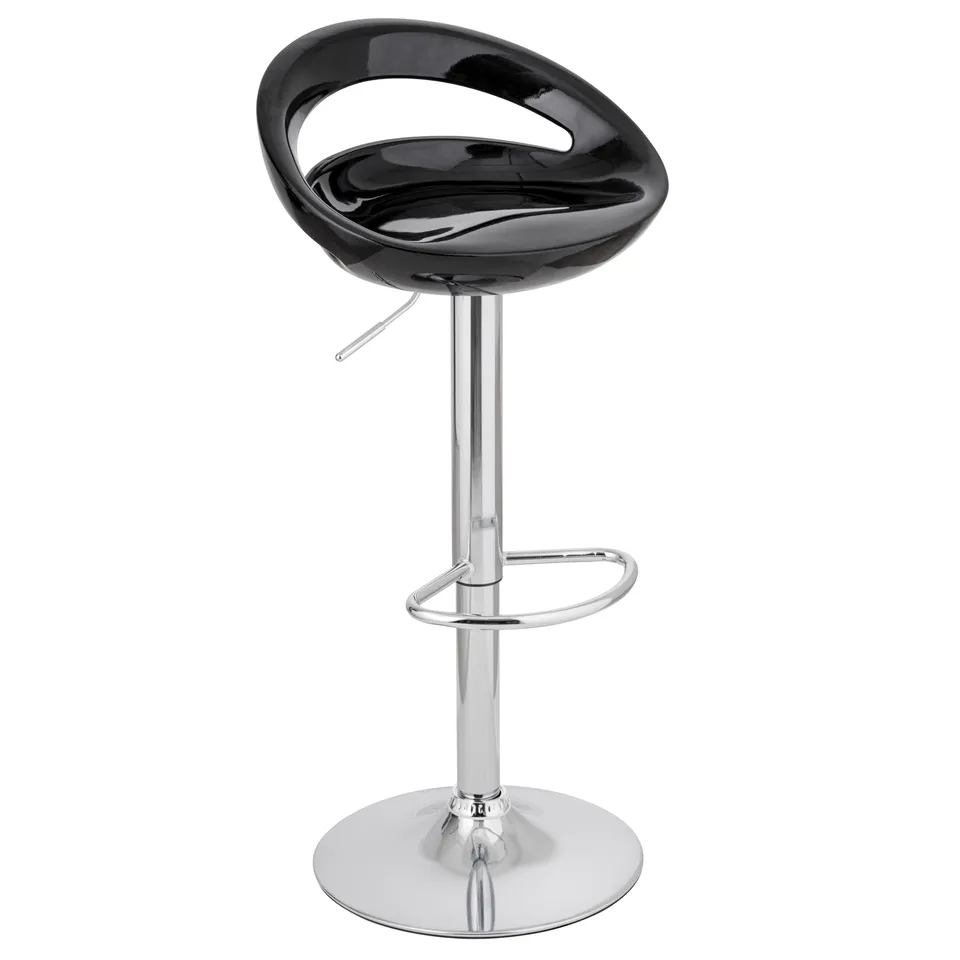 baroni-home-sedie-tabouret-de-bar-pivotant-noir-1-pi-ce-r-glable image 1