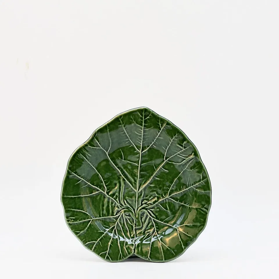 luisa-paix-o-assiette-folha-verte-c-ramique-20cm image 1