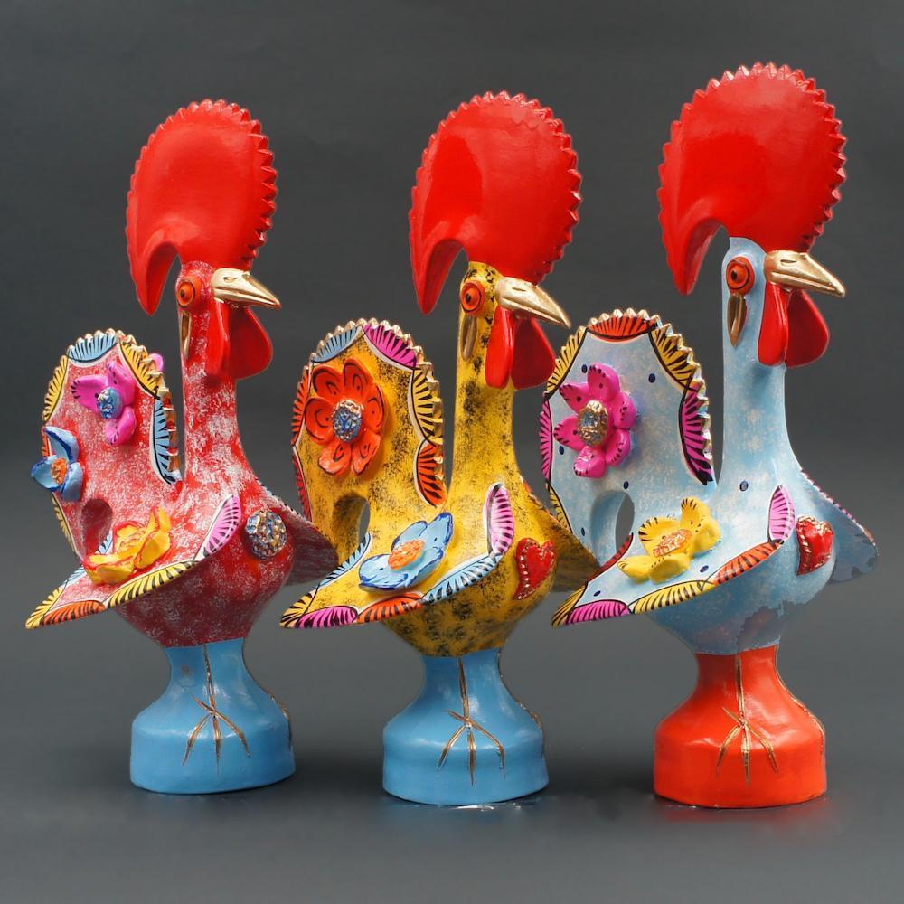 luisa-paix-o-d-coration-coq-barcelos-c-ramique-bleu-25cm-c-ta image 7
