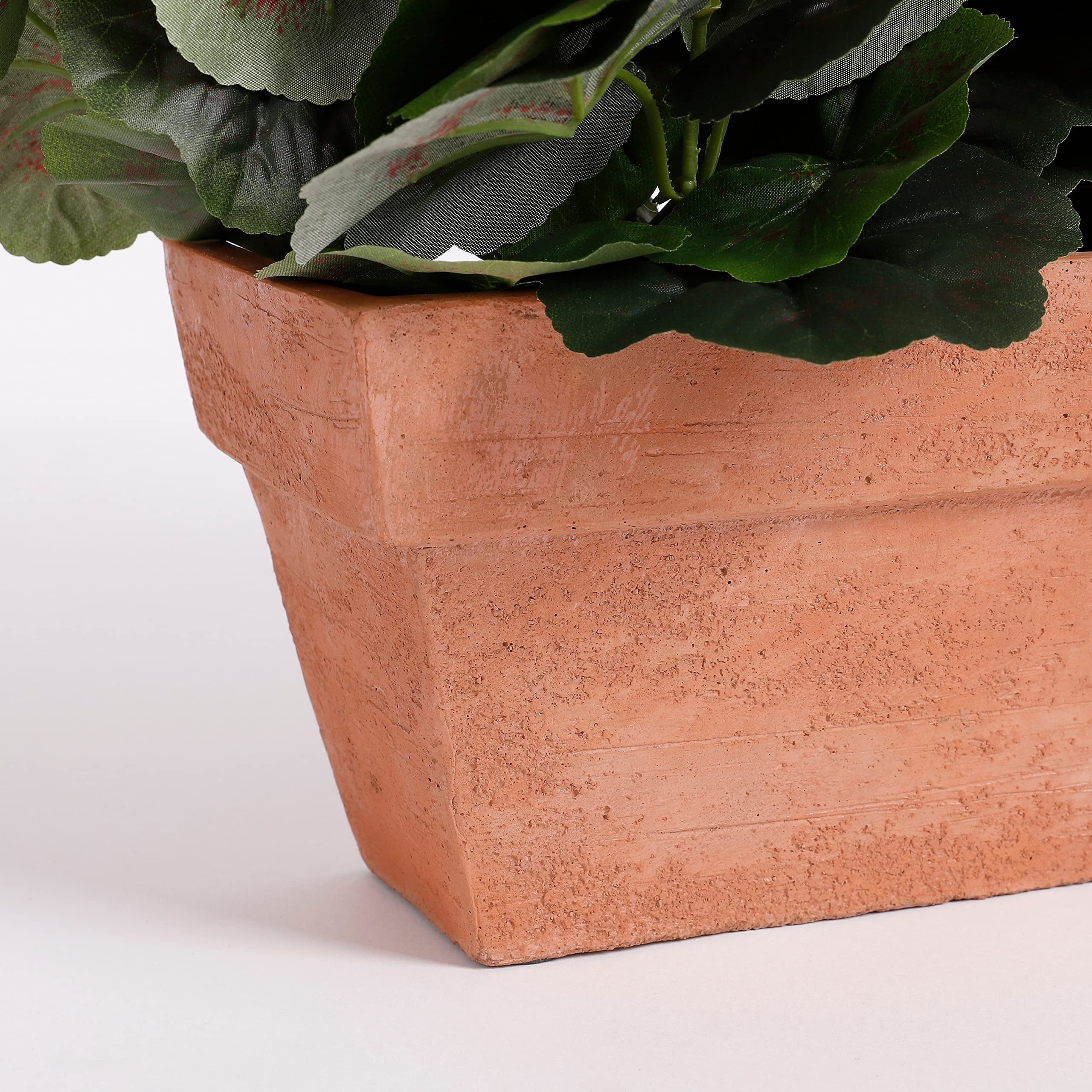 mica-decorations-g-ranium-plante-artificielle-blanc-29-cm-terre-cuite image 3