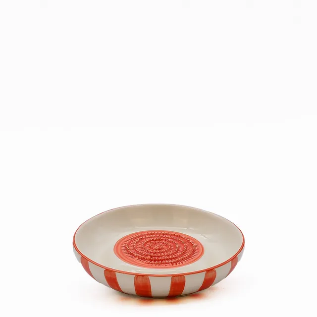 luisa-paix-o-costa-nova-mar-assiette-r-per-c-ramique-rouge-12-cm image 1