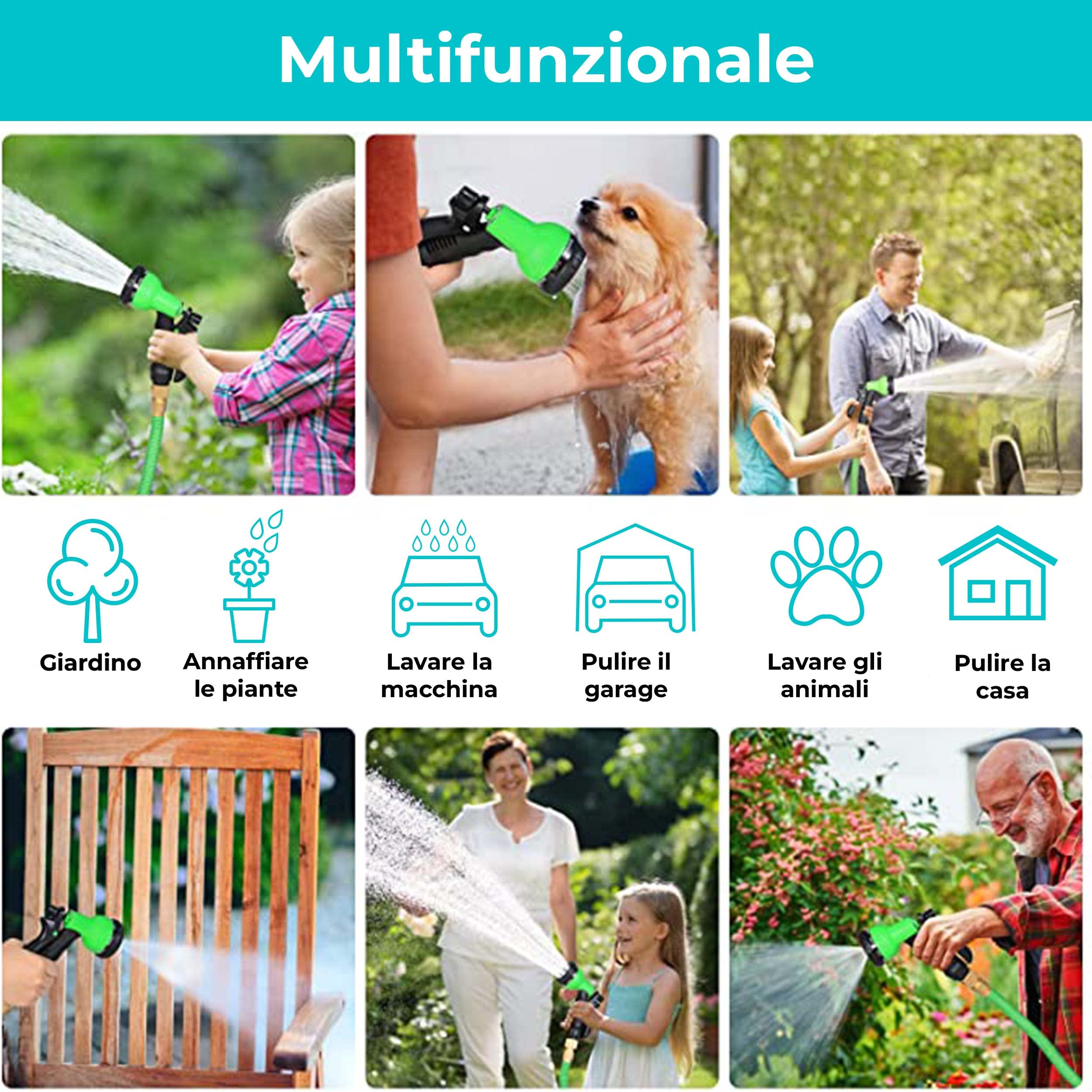 baroni-home-outdoor-tuyau-arrosage-enroulable-10-m-7-jets image 6