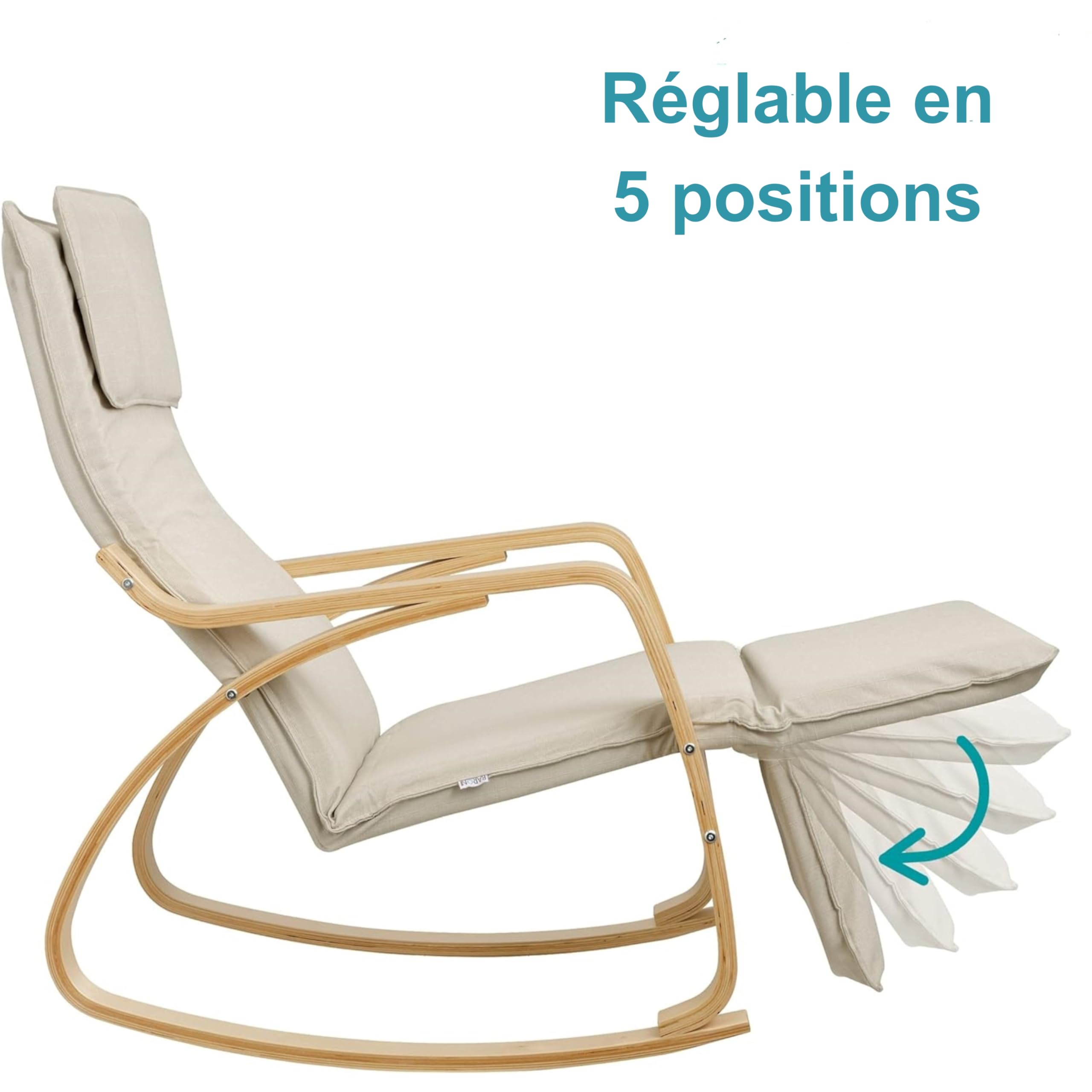 baroni-home-poltrone-fauteuil-bascule-beige-tissu-67x82x98 image 5