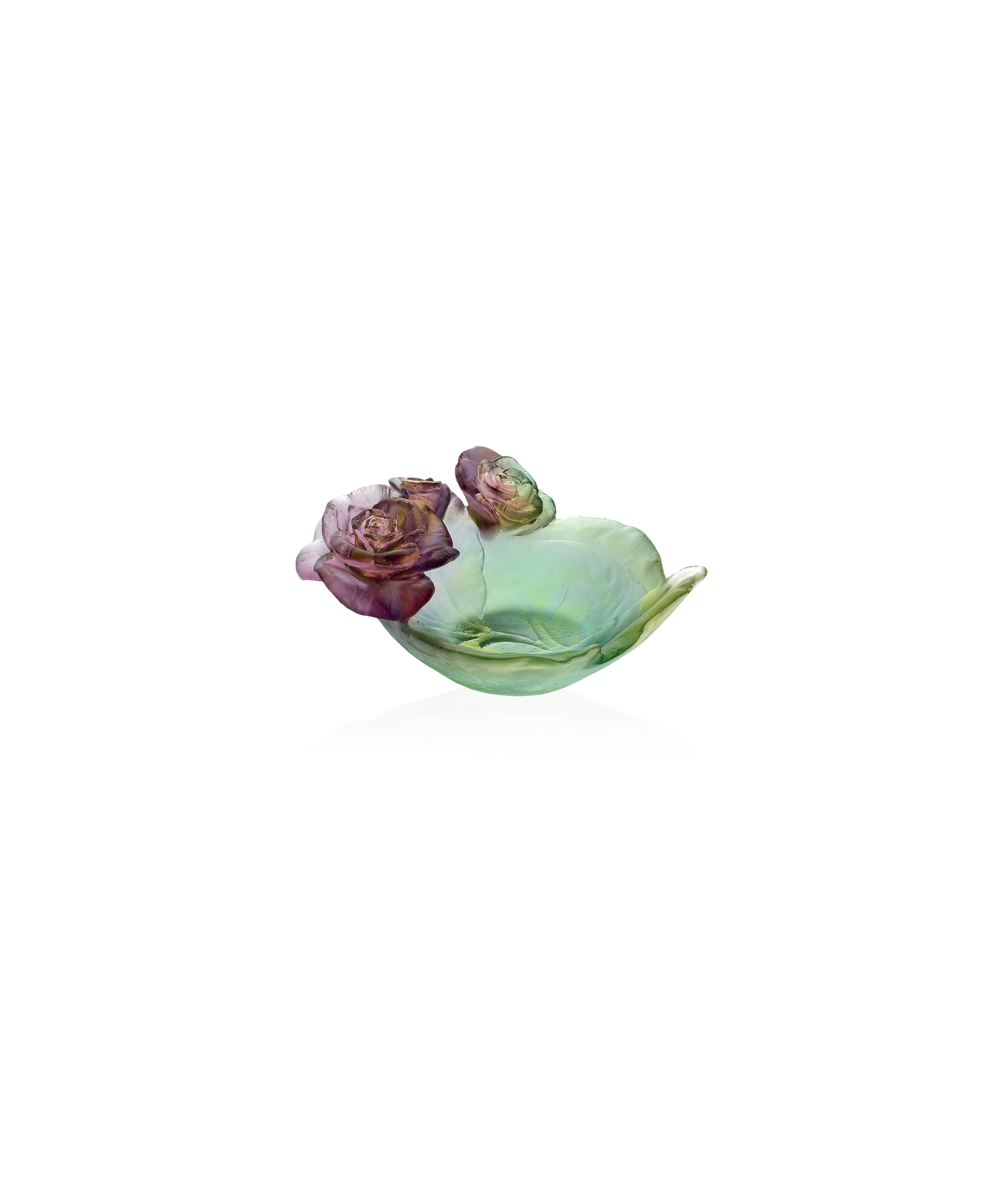 daum-rose-passion-coupelle-verte-et-rose image 1