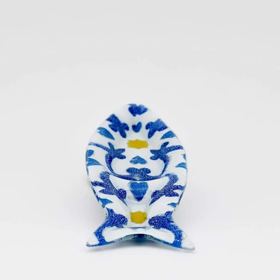 luisa-paix-o-azulejos-coupe-sardine-verre-fusionn-24cm image 1