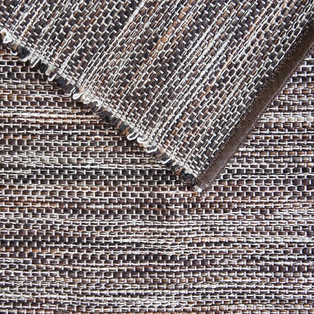 luisa-paix-o-tapis-coton-marron-200x60cm-tress-artisanal image 2