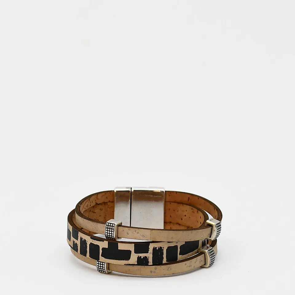 luisa-paix-o-bijoux-bracelet-li-ge-3-lani-res-fermoir-magn-tique image 1