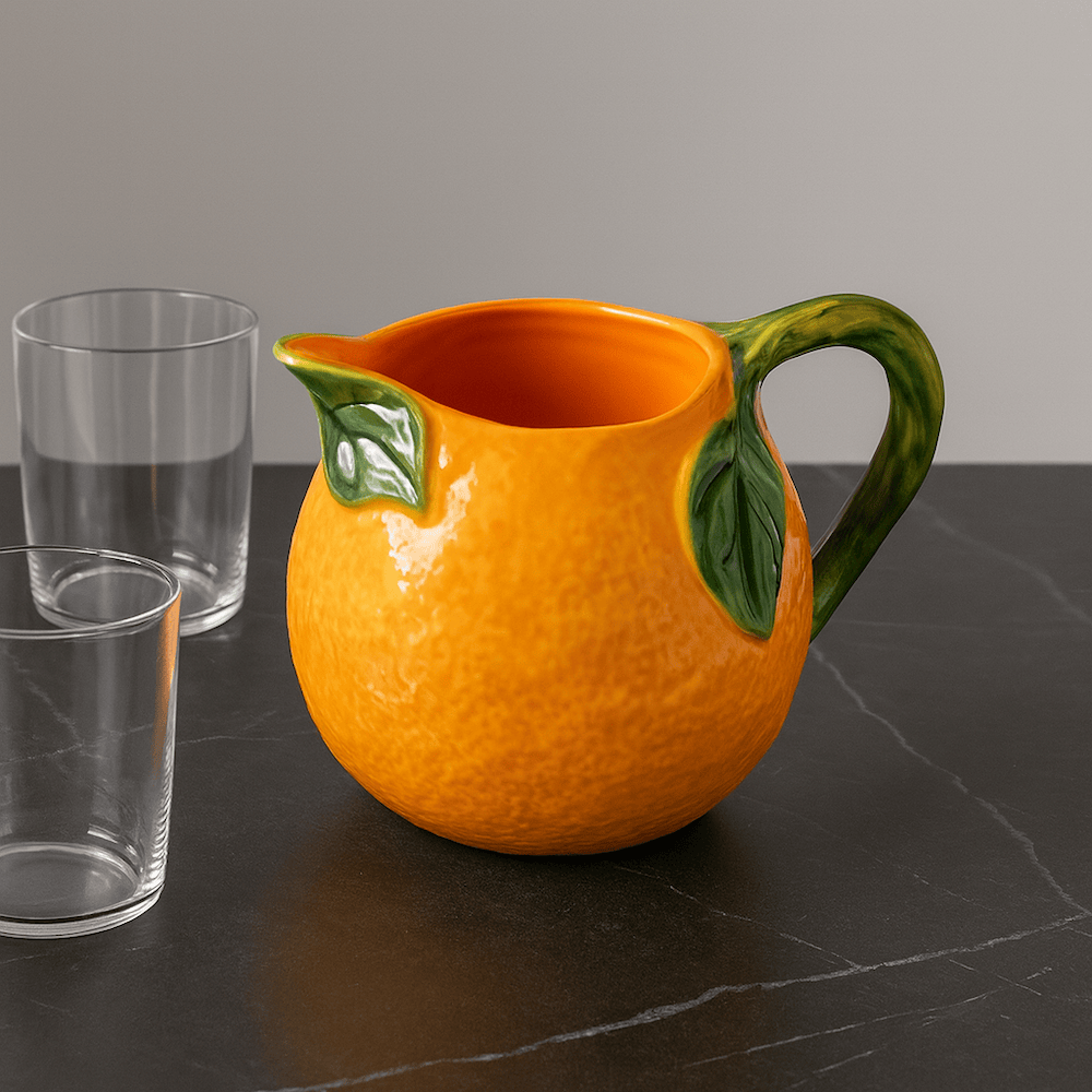 luisa-paix-o-vaisselle-portugaise-carafe-c-ramique-orange-1-5l image 2