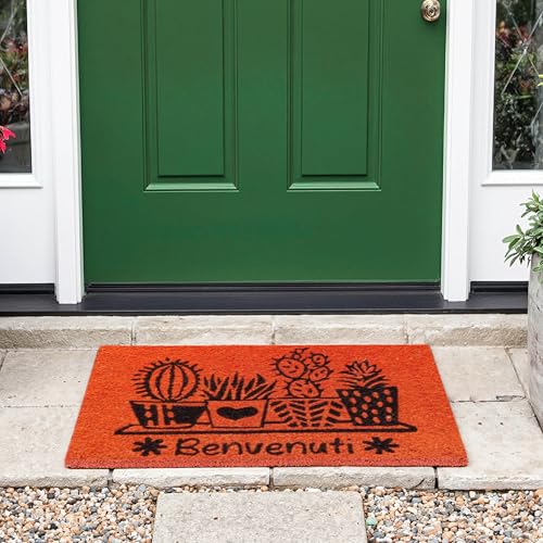 baroni-home-tessile-casa-paillasson-coco-60x38-cm-orange-antiderapant image 8