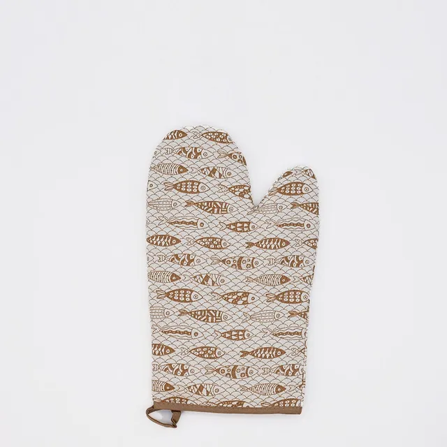 luisa-paix-o-sardinhas-gant-cuisine-marron-16x28-coton image 1