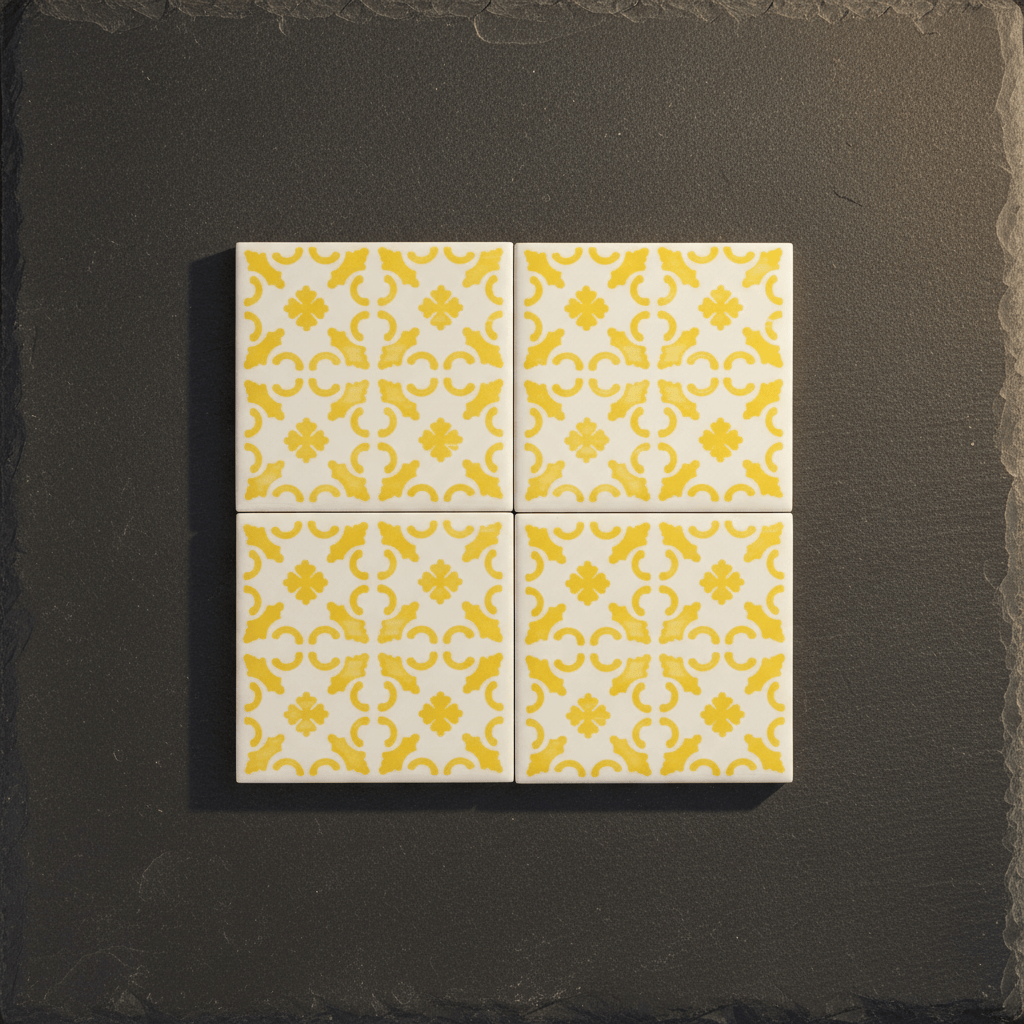 luisa-paix-o-azulejo-padr-o-carreau-11x11cm-peint-main image 2