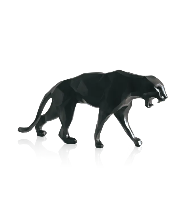 daum-art-cristal-wild-panther-noire-orlinski-sculpture-99-ex image 1
