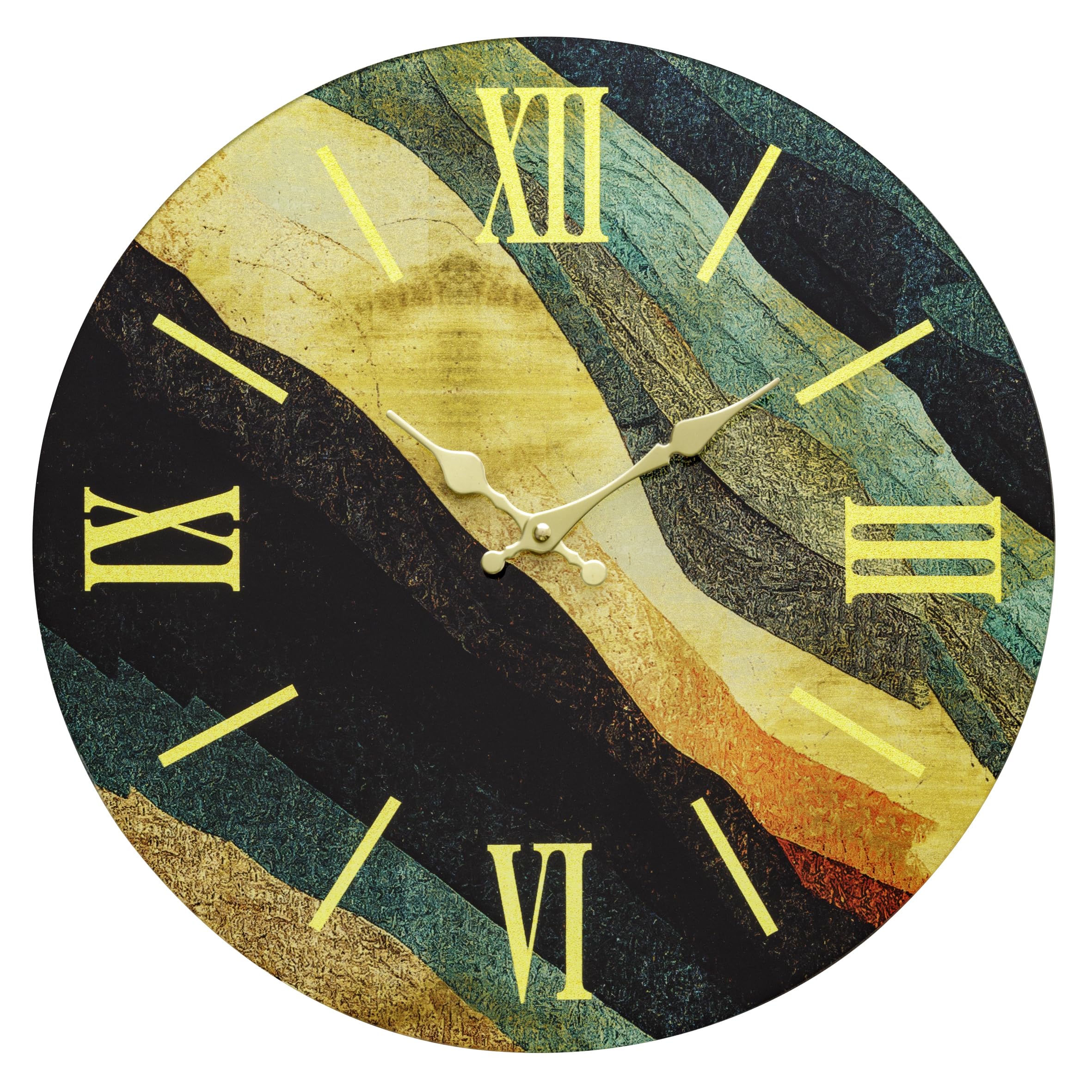 baroni-home-orologi-horloge-murale-43-cm-marbre-miroir-silencieuse image 4