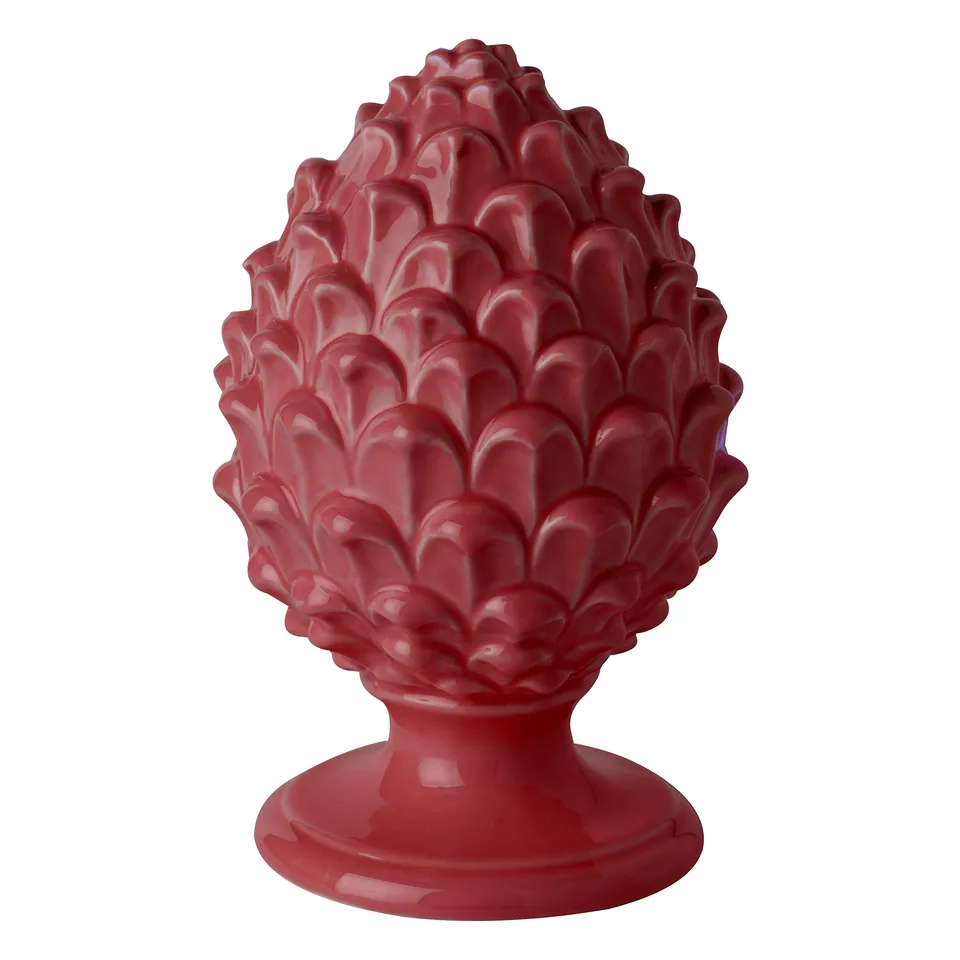 baroni-home-decorazioni-pomme-de-pin-porcelaine-18-cm-peinte-main image 1