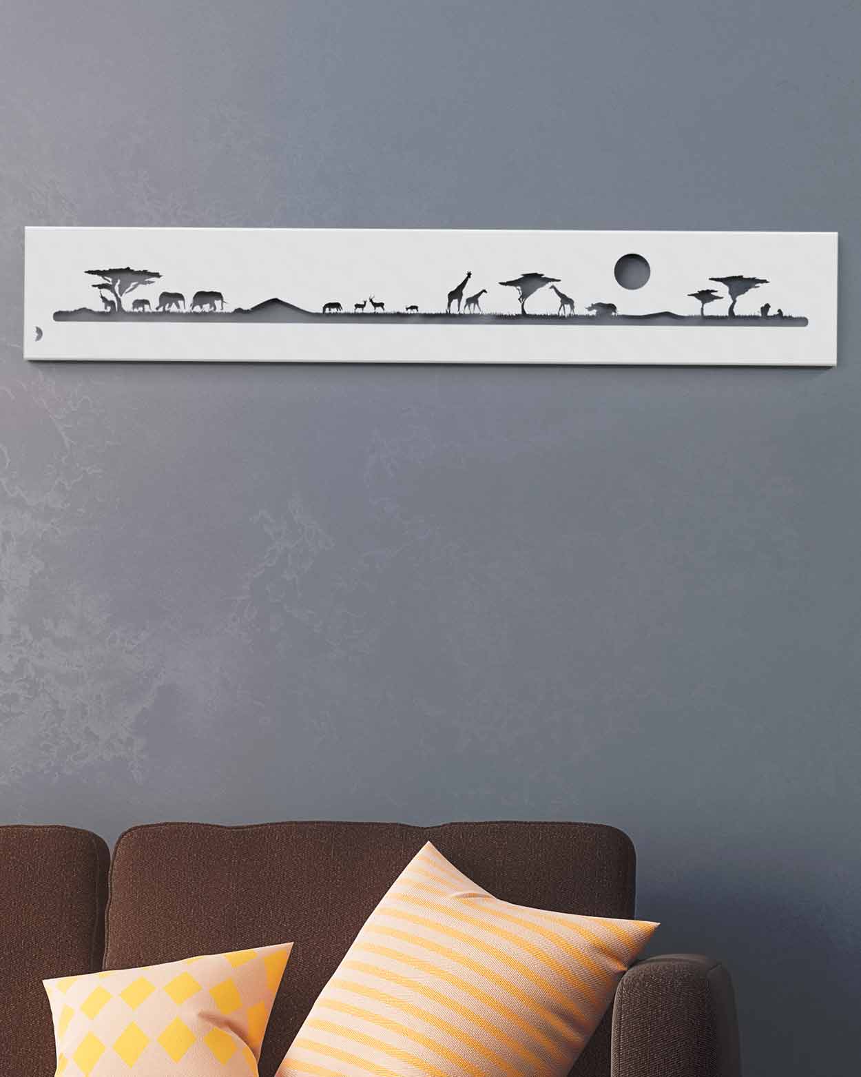 je-suis-art-savane-tableau-m-tal-afrique-d-coup image 1