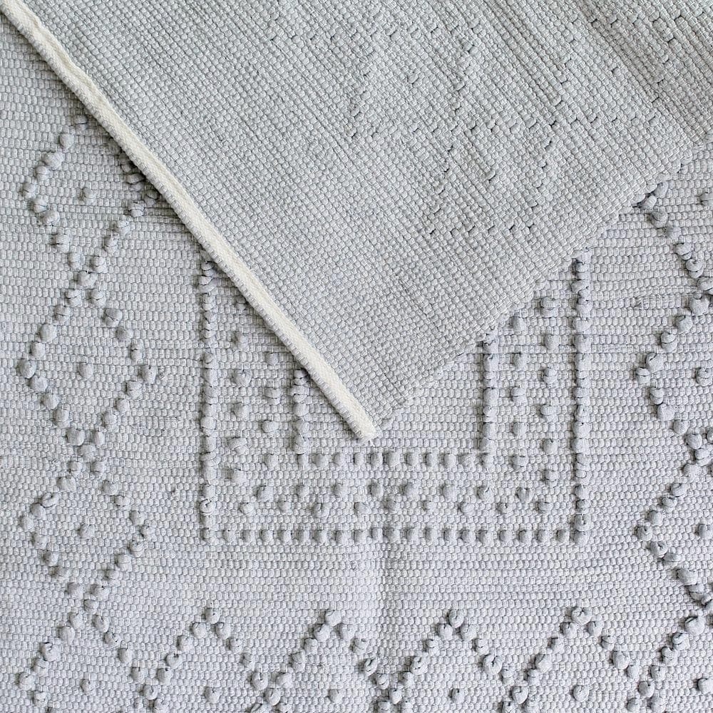 luisa-paix-o-linge-de-maison-tapis-coton-100x50-cm-gris image 2