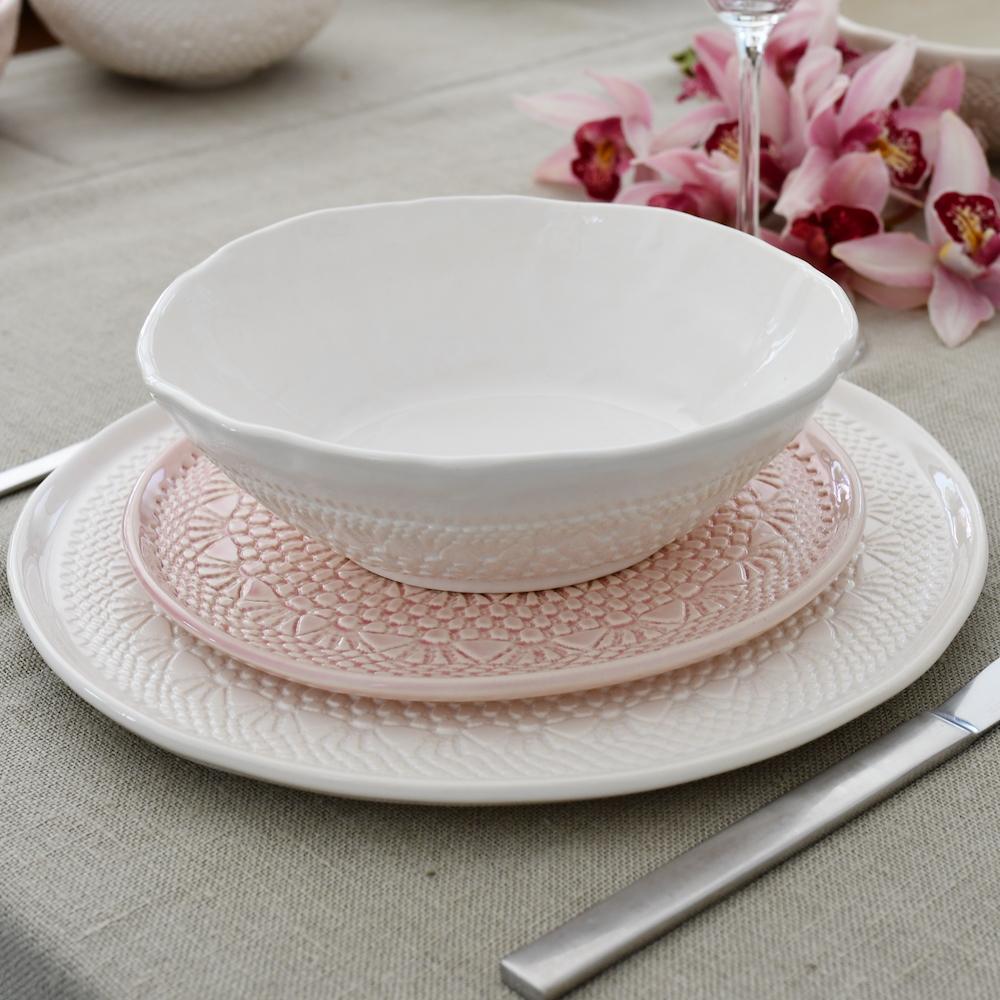 luisa-paix-o-carimbada-assiette-c-ramique-rose-20-cm image 5
