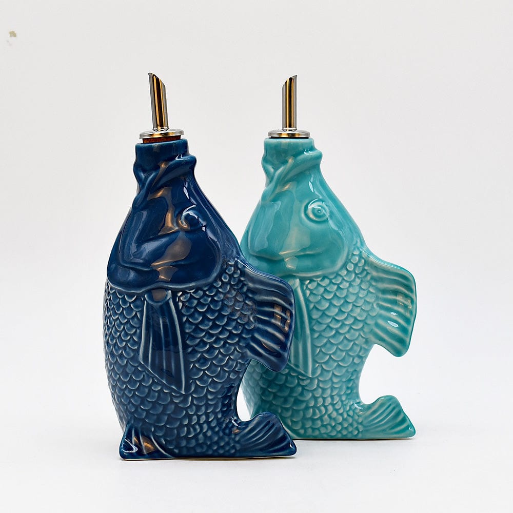 luisa-paix-o-carafe-huile-poisson-c-ramique-bleue-0-5l image 3