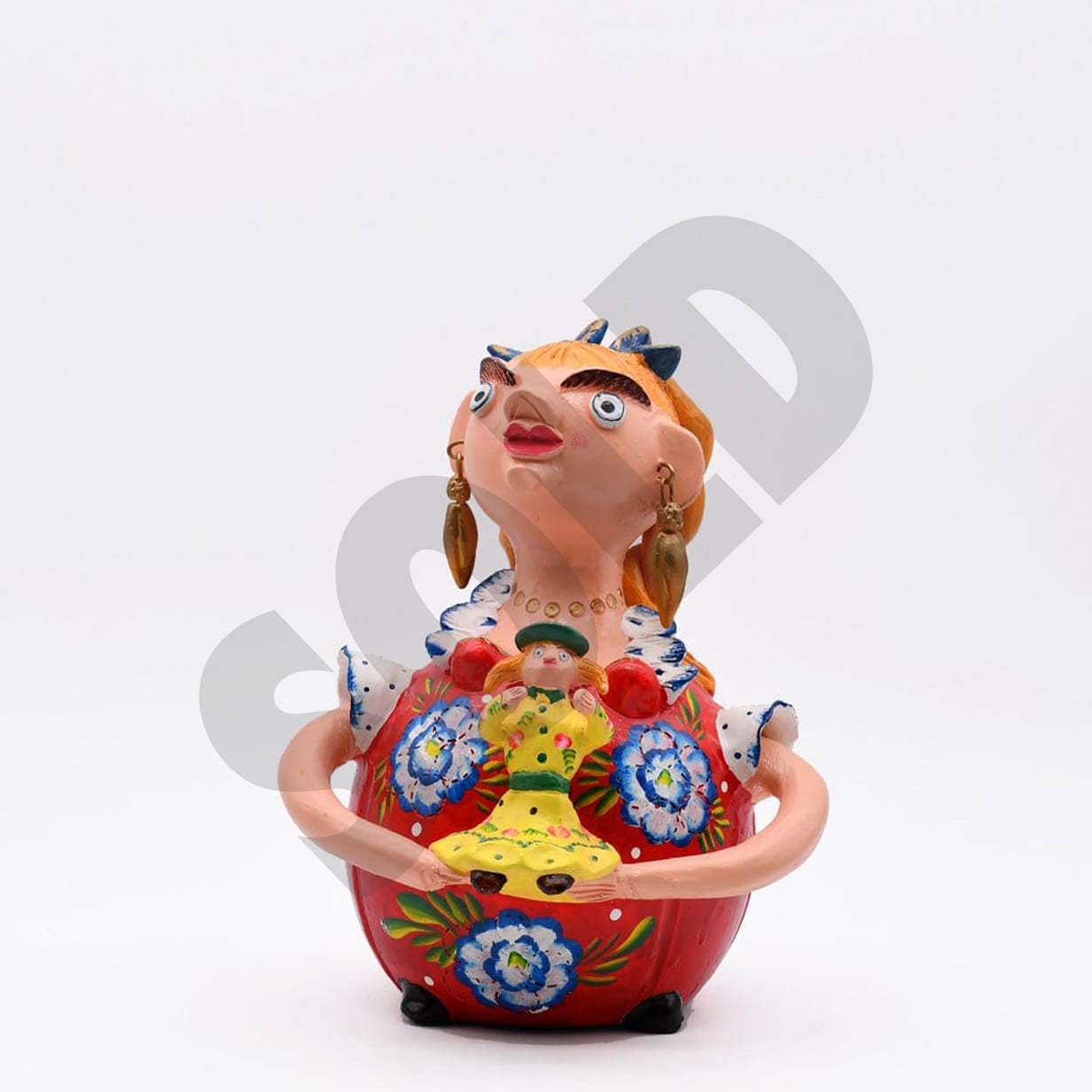 prazeres-c-ta-boneca-barriguda-poup-e-c-ramique-30-cm image 1