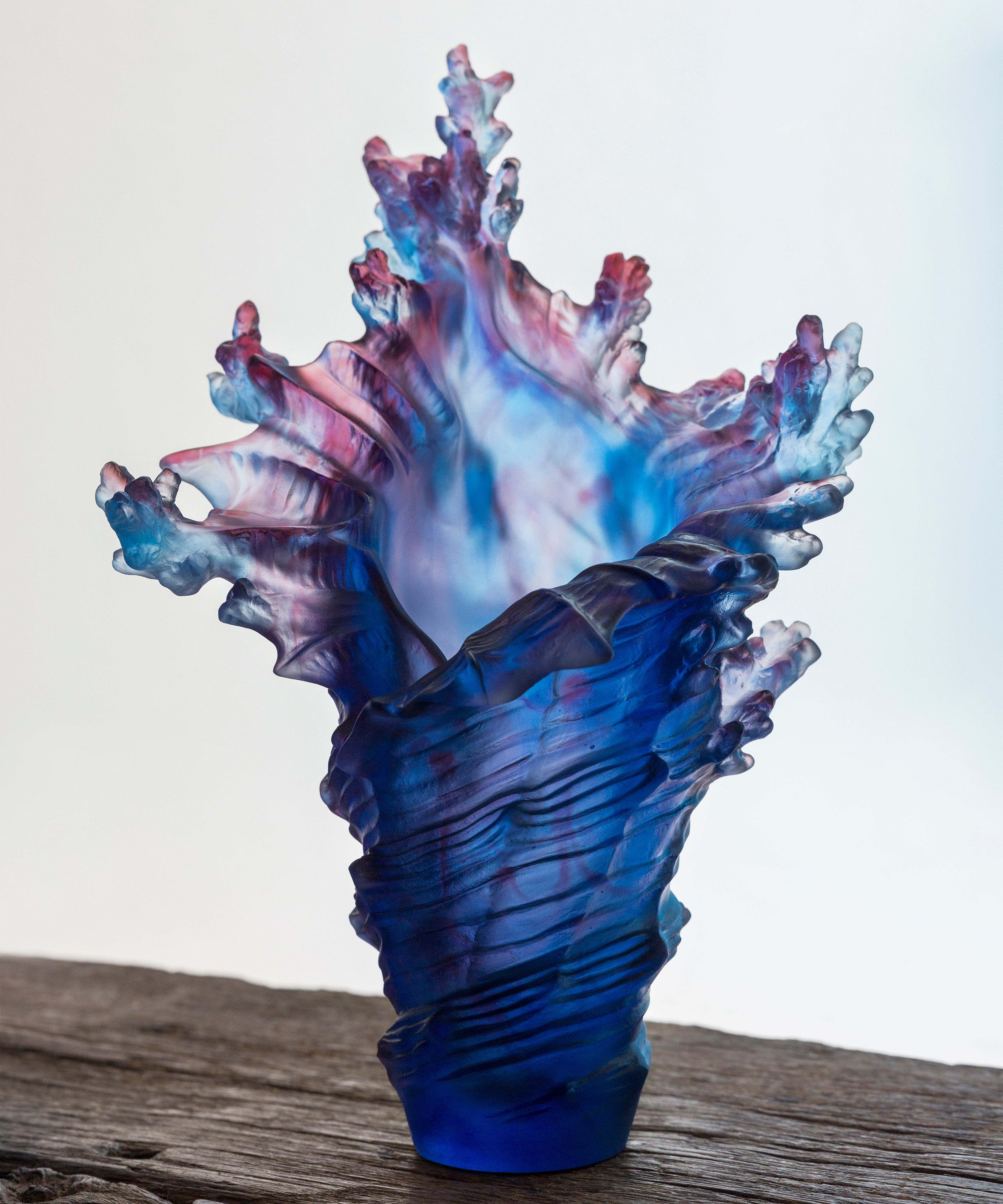 daum-univers-v-g-tal-mer-de-corail-vase-grand-mod-le-bleu-rouge image 2