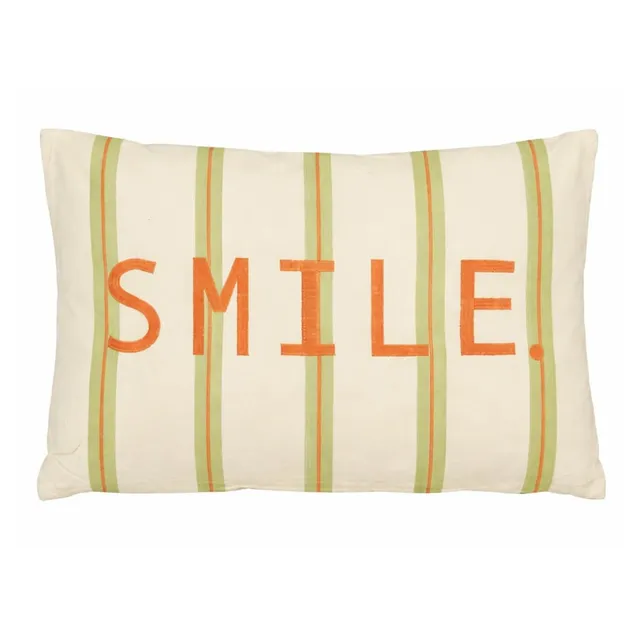 mica-decorations-smile-coussin-d-coratif-55x35-vert image 1