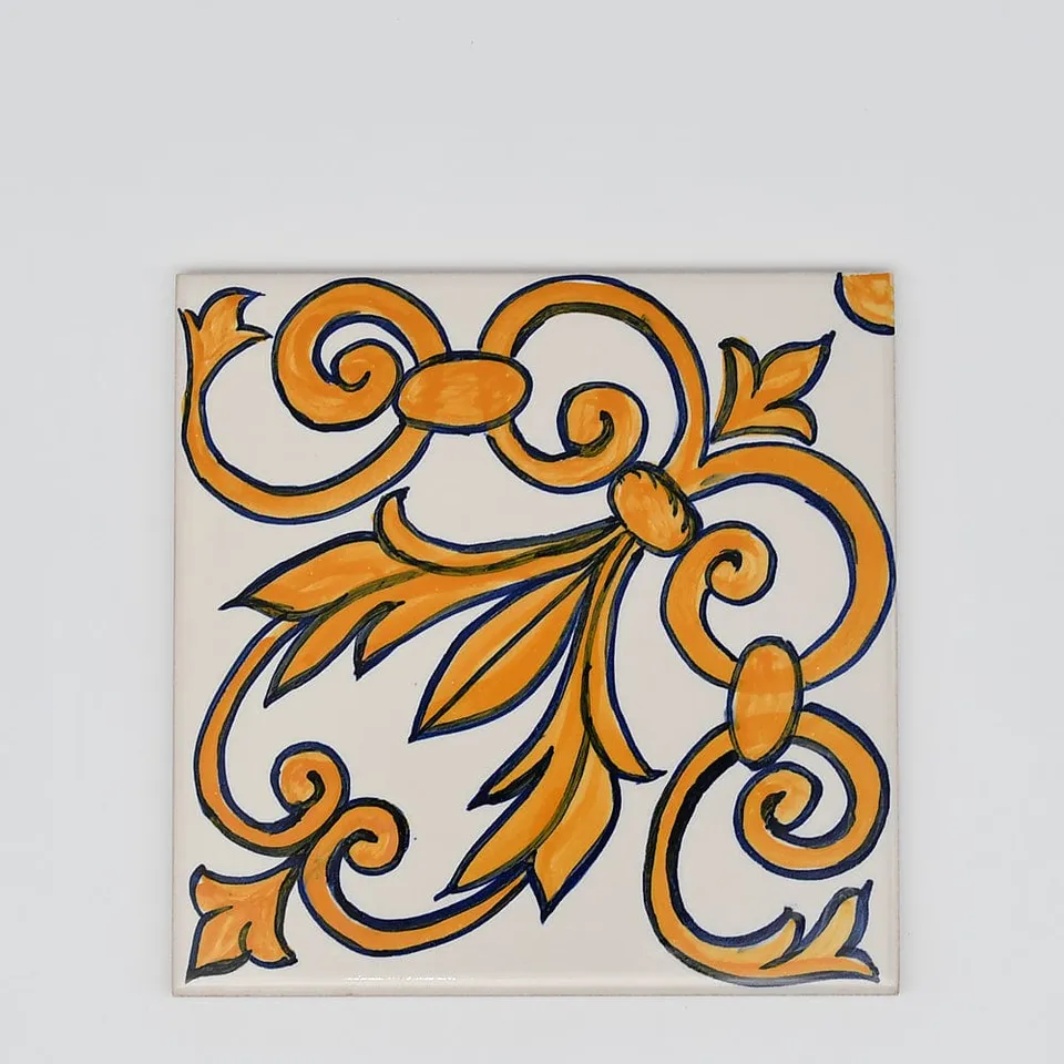 luisa-paix-o-azulejos-padr-o-carreau-14x14cm-peint-main image 1