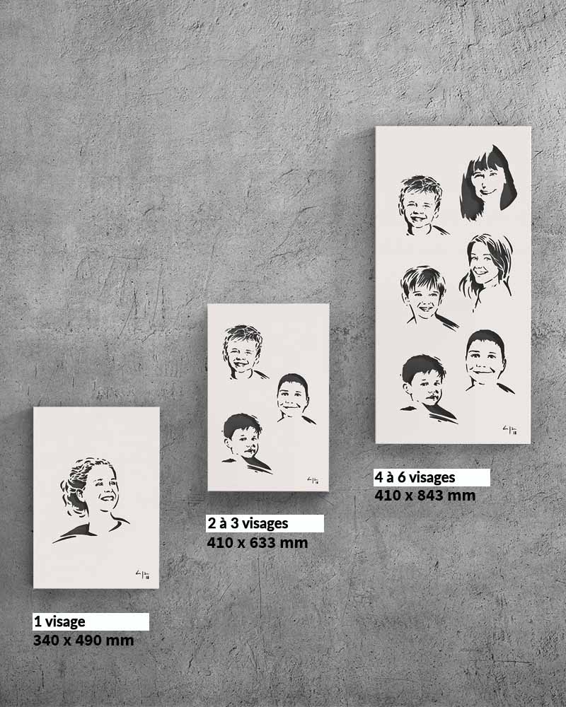 je-suis-art-portrait-tableau-personnalis-d-co-murale-m-tal image 3